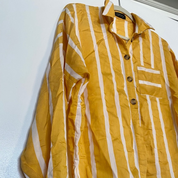 SOLD Top Shop Yellow Blouse Size 4 - Picture 6 of 8